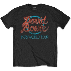 David Bowie - 1978 World Tour Uni Bl    i gruppen MERCH / T-Shirt / Rockoff_Nya April24 hos Bengans Skivbutik AB (3907224r)