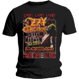 Ozzy Osbourne - Diary Of A Madman Tour Uni Bl    in the group OTHER / Merch T-shirts / T-shirt Kampanj at Bengans Skivbutik AB (3907276r)