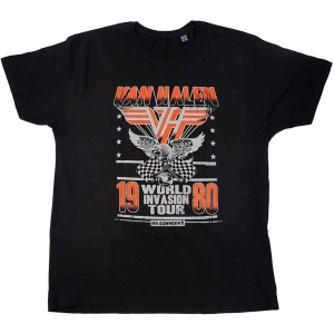 Van Halen - Invasion Tour 80 Uni Bl T-Shirt in the group MERCHANDISE / T-shirt / Heavy Metal at Bengans Skivbutik AB (3907283r)