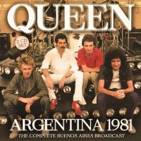 Queen - Argentina 1981 (2 Cd) Live Broadcas in the group CD / Hårdrock,Pop-Rock at Bengans Skivbutik AB (3919552)