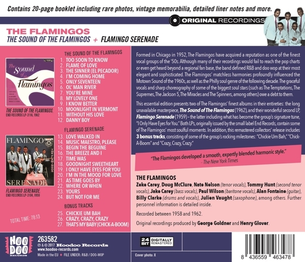 Flamingos - Sound Of The Flamingos/ Flamingo Serenade in the group CD / Bestsellers at Bengans Skivbutik AB (3922589)