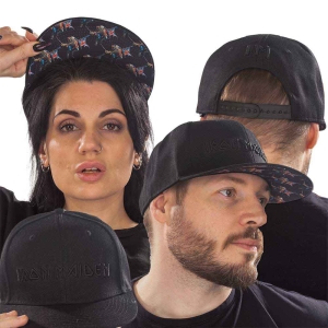 Iron Maiden - Logo & Trooper Bl Snapback C in the group MERCHANDISE / Cap / Heavy Metal at Bengans Skivbutik AB (3924040)