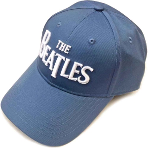 The Beatles - White Drop T Logo Denim Baseball C in the group OTHER / Merch Caps and Hats at Bengans Skivbutik AB (3924048)