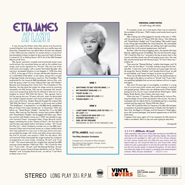 Etta James - At Last! in the group VINYL / Bestsellers at Bengans Skivbutik AB (3925208)