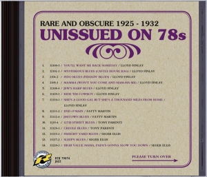 Various - Unissued On 78.4 in the group OTHER / Övrigt /  at Bengans Skivbutik AB (3929006)