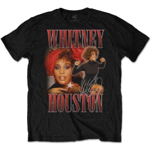 Whitney Houston - 90S Homage Uni Bl    in the group MERCHANDISE / T-shirt / Pop-Rock at Bengans Skivbutik AB (3943008r)