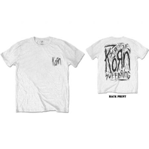 Korn -  Unisex Tee: Scratched Type (Black Print) (S) in the group OTHER / MK Test 1 at Bengans Skivbutik AB (3943038)