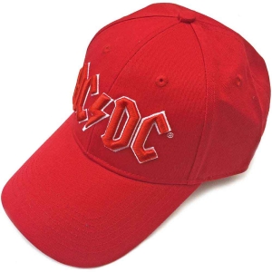 Ac/Dc - Red Logo Red Baseball C in the group OTHER / Merch Caps and Hats at Bengans Skivbutik AB (3943198)