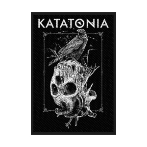Katatonia - Crow Skull Standard Patch in the group MERCHANDISE / Accessoarer / Hårdrock at Bengans Skivbutik AB (3943298)