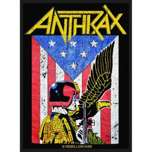 Anthrax - Judge Dredd Standard Patch in the group MERCHANDISE / Accessoarer / Hårdrock at Bengans Skivbutik AB (3943303)