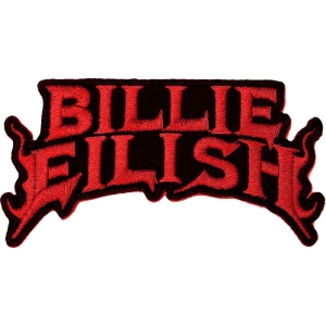 Billie Eilish - Billie Eilish Standard Patch : Flame Red in the group OTHER / Merch Patch at Bengans Skivbutik AB (3943682)