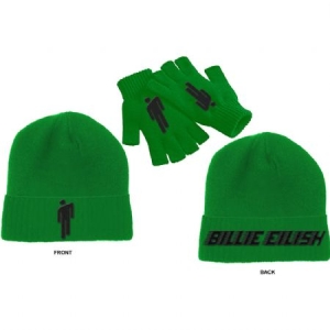 Billie Eilish - Billie Eilish Unisex Beanie Hat & Glove  in the group OTHER / Merch New Items at Bengans Skivbutik AB (3944371)