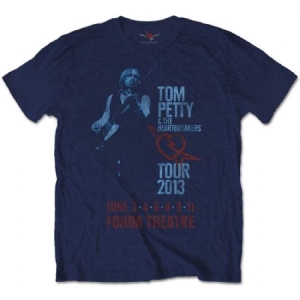 Tom Petty & The Heartbreakers - Unisex Tee: Fonda Theatre (Soft Hand Ink in the group OTHER / BW-T-shirts at Bengans Skivbutik AB (3952414r)