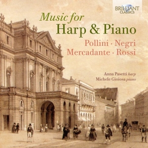 Saverio Mercadante Benedetto Negri - Music For Harp & Piano - Pollini, N in the group CD / Klassiskt at Bengans Skivbutik AB (3965615)