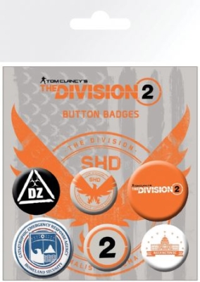 Tom Clancy - The Division 2 Mix Badge in the group MERCHANDISE / Pin-Button Badge / TV series at Bengans Skivbutik AB (3967155)