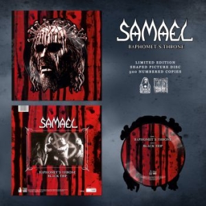 Samael - Baphomets Throne (Pic Disc Shaped) in the group VINYL / New releases / Hardrock/ Heavy metal at Bengans Skivbutik AB (3969989)