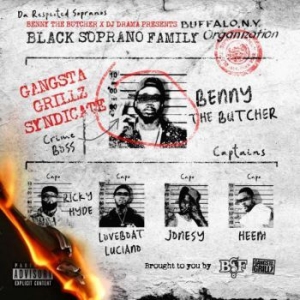 Benny The Butcher X Dj Drama - Black Soprano Family (Red Vinyl) in the group VINYL / Vinyl RnB-Hiphop at Bengans Skivbutik AB (3973828)