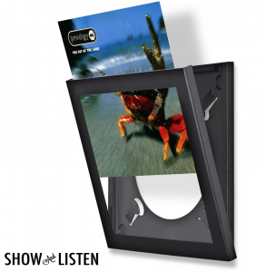 Show And Listen - Black LP Flip Frame in the group OTHER / Vinyltillbehör at Bengans Skivbutik AB (3999809)