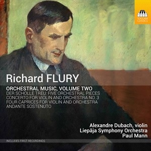 Flury Richard - Orchestral Music, Vol. 2 in the group CD / Upcoming releases / Classical at Bengans Skivbutik AB (4030029)
