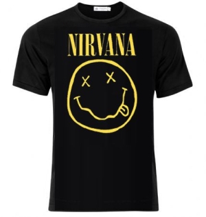 Nirvana - Nirvana T-Shirt Smiley in the group Minishops / Nirvana at Bengans Skivbutik AB (4036863)
