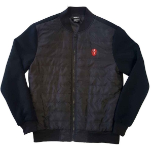 Rolling Stones - Classic Tongue Uni Bl Quilted Jacket:  in the group MERCHANDISE / Merch / Pop-Rock at Bengans Skivbutik AB (4037260r)