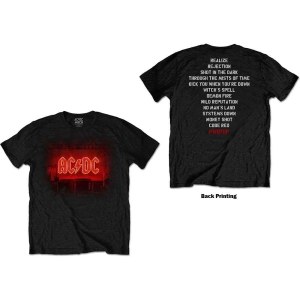 Ac/Dc - Dark Stage/Tracklist Uni Bl    in the group MERCHANDISE / T-shirt / Heavy Metal at Bengans Skivbutik AB (4045118r)
