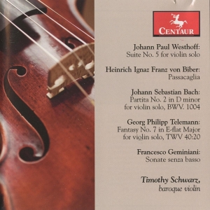 Schwarz Timothy - Suite 5 For Solo Violin in the group CD / Klassiskt,Övrigt at Bengans Skivbutik AB (4048002)