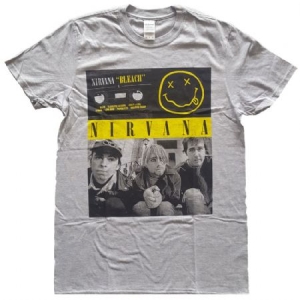 Nirvana - Nirvana Unisex Tee : Bleach Cassettes in the group Minishops / Nirvana at Bengans Skivbutik AB (4063585r)