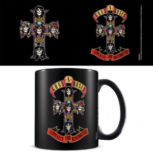Guns N' Roses - Guns N' Roses (Appetite Cross) Black Mug in the group MERCHANDISE / Mug / Heavy Metal at Bengans Skivbutik AB (4063702)