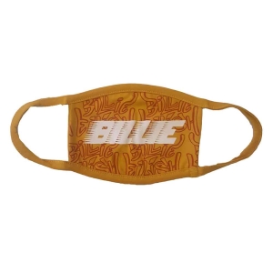 Billie Eilish - Billie Eilish Face Mask : Racer Logo & Graffiti Yellow in the group OTHER / Merch New Items at Bengans Skivbutik AB (4064008)