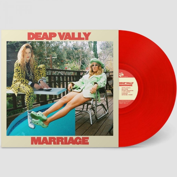 Deap Vally - Marriage (Red Vinyl) in the group VINYL / Pop-Rock at Bengans Skivbutik AB (4071315)