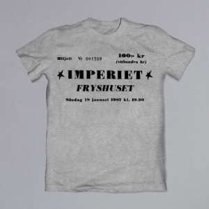 Imperiet - T-shirt Fryshuset Konsertbiljett in the group MERCH / T-Shirt / Summer T-shirt 23 at Bengans Skivbutik AB (4079008r)