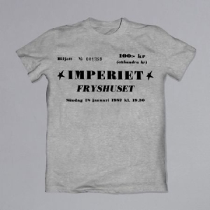 Imperiet - T-shirt Fryshuset Konsertbiljett in the group OTHER / BW-T-shirts at Bengans Skivbutik AB (4079008r)