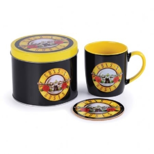 Guns N' Roses - Guns N' Roses (Bullet Logo) Mug & Coaste in the group MERCHANDISE / Mug / Heavy Metal at Bengans Skivbutik AB (4081905)