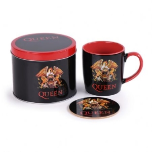Queen - Queen (Logo) Mug & Coaster In Tin in the group MERCHANDISE / Mug / Pop-Rock at Bengans Skivbutik AB (4081906)