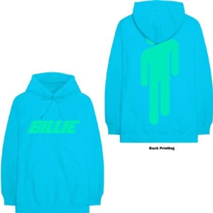 Billie Eilish - Unisex Pullover Hoodie: Logo & Blohsh (B in the group OTHER / BW Hoodies at Bengans Skivbutik AB (4085599)