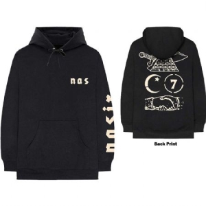 Nas - Unisex Pullover Hoodie: Symbols (Back Pr in the group OTHER / Merchandise at Bengans Skivbutik AB (4085632r)