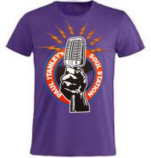 Paul Stanley's Soul Station - Paul Stanley's Soul Station T-Shirt Purple in the group OTHER / Merchandise at Bengans Skivbutik AB (4086253)