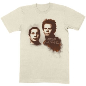 Simon & Garfunkel - Simon & Garfunkel Uisex Tee : Faces in the group Minishops / Simon Garfunkel at Bengans Skivbutik AB (4086513r)