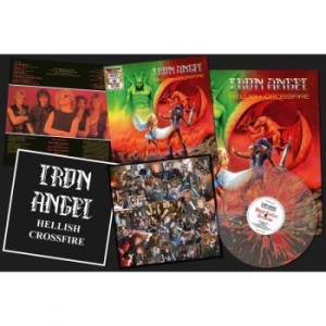 Iron Angel - Hellish Crossfire (Fire Splatter Vi in the group VINYL / Hårdrock/ Heavy metal at Bengans Skivbutik AB (4120109)