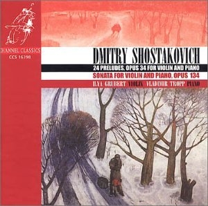Shostakovich Dmitry - 24 Preludes For Violin And Piano in the group Externt_Lager /  at Bengans Skivbutik AB (4121180)
