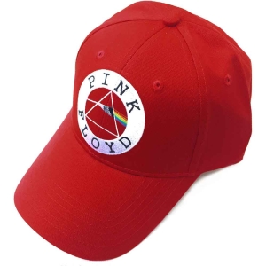 Pink Floyd - Circle Logo Red Baseball C in the group MERCHANDISE / Merch / Pop-Rock at Bengans Skivbutik AB (4130237)