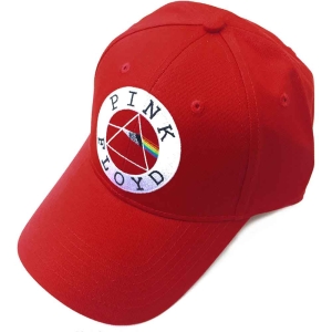 Pink Floyd - Circle Logo Red Baseball C in the group MERCHANDISE / Cap / Pop-Rock at Bengans Skivbutik AB (4130237)