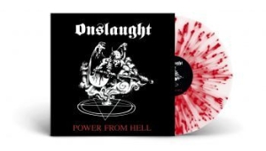 Onslaught - Power From Hell (White/Red Splatter in the group VINYL / Hårdrock/ Heavy metal at Bengans Skivbutik AB (4133804)