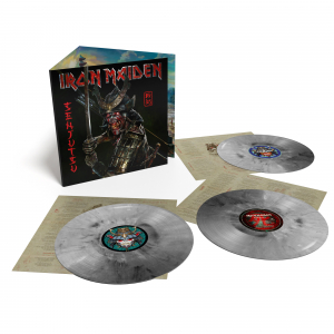 Iron Maiden - Senjutsu (Ltd 3LP Silver and Black Vinyl in the group OTHER / Kampanj BlackMonth at Bengans Skivbutik AB (4136354)