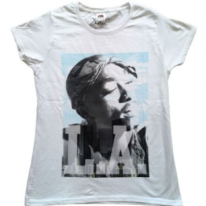 2Pac - Tupac ladies T-Shirt : LA Skyline in the group Minishops / Tupac at Bengans Skivbutik AB (4140399r)