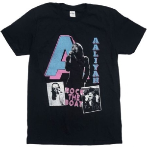 Aaliyah - Unisex T-shirt: Rock The Boat in the group OTHER / Merchandise at Bengans Skivbutik AB (4141018r)