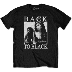 Amy Winehouse - Back To Black Uni Bl T-Shirt in the group MERCHANDISE / T-shirt / RnB-Soul at Bengans Skivbutik AB (4141029r)