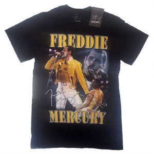 Freddie Mercury - Unisex T-Shirt: Live Homage in the group CDON - Exporterade Artiklar_Manuellt / T-shirts_CDON_Exporterade at Bengans Skivbutik AB (4141102r)