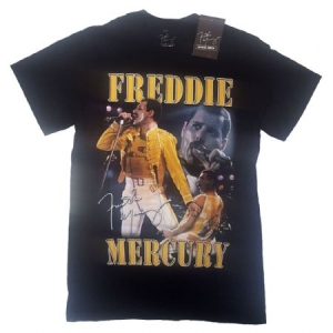 Freddie Mercury - Unisex T-Shirt: Live Homage in the group OTHER / BW-T-shirts at Bengans Skivbutik AB (4141104)
